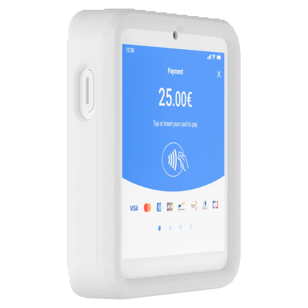 myPOS Flex con cover in silicone bianca